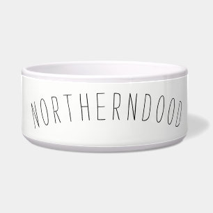 Grote keramische dog Bowl Voerbakje