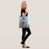 Grote Kerst Elf Canvas tas (Op model)