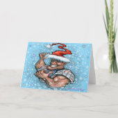 Grote Kerst Elf Kaart (Voorkant)