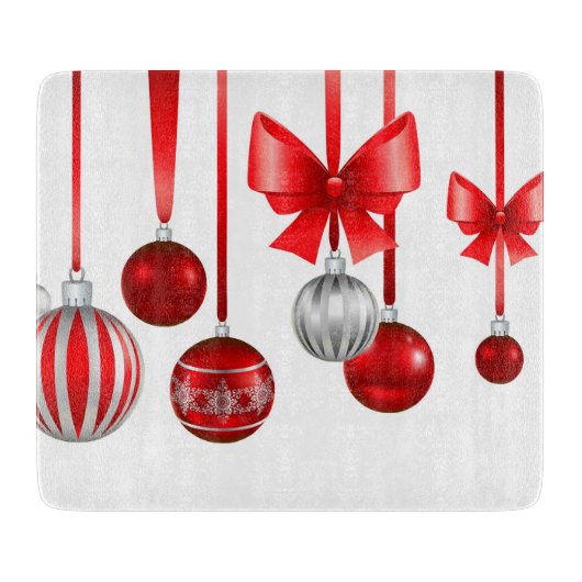 Grote kerstbeklimming snijplank (Voorkant)