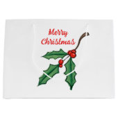 Grote kerstkerstcadeauttas groot cadeauzakje (Voorkant)