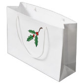 Grote kerstkerstcadeauttas groot cadeauzakje (Achterkant Gekanteld)