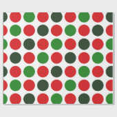 Grote kerstpokdots met pakpapier (Vlak)