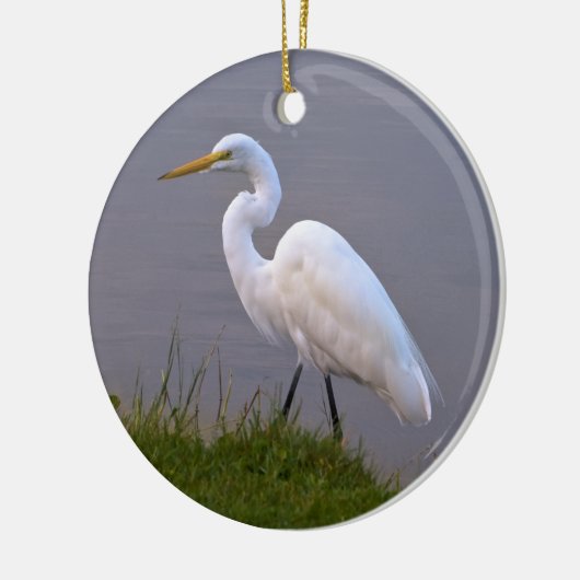 Grote kerstversiering keramisch ornament (Links)