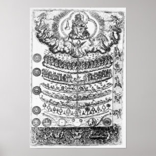 Grote ketting van "Retorica Christiana" Poster