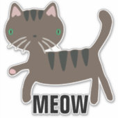 GROTE KLANT CAT-STICKER STICKER (Voorkant)