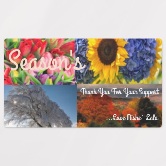 Grote kleefstof/waterdicht etiket labels (Design 2)