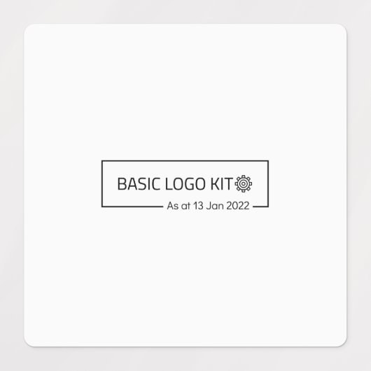 Grote kleefstof/waterdicht etiket labels (Design 1)