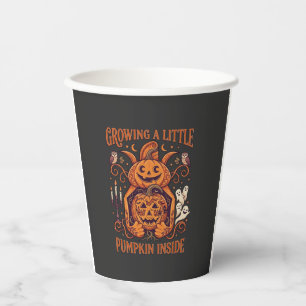 Grote Kleine Pompoen Binnen Halloween Pompoenen G Papieren Bekers