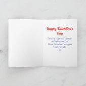 Grote kleinzoon Valentijnsdag Teddy Bear hart Kaart (Binnen)