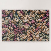 Grote kleurrijke Fusilli pasta Legpuzzel (Horizontaal)