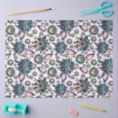 Grote Kleurrijke Retro Bloem Patroon Decoupage Tissuepapier (Craft)