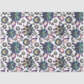 Grote Kleurrijke Retro Bloem Patroon Decoupage Tissuepapier (Voorkant)