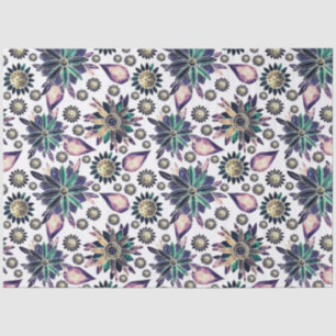 Grote Kleurrijke Retro Bloem Patroon Decoupage Tissuepapier