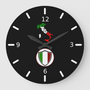 Grote klok in de Italiaanse vlag