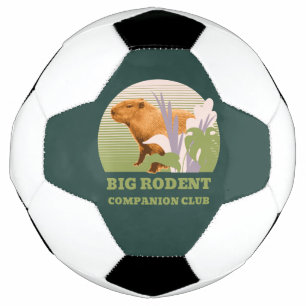 Grote Knaagdier Vrienden Club Capybara Voetbal
