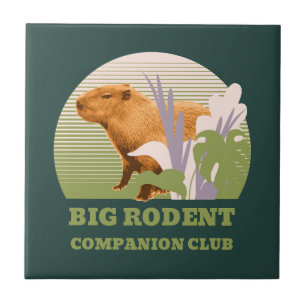 Grote Knaagdier Vriendenclub Capybara Tegeltje