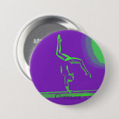 Grote knop Gymnast Ronde Button 7,6 Cm (Voorkant /achterkant)