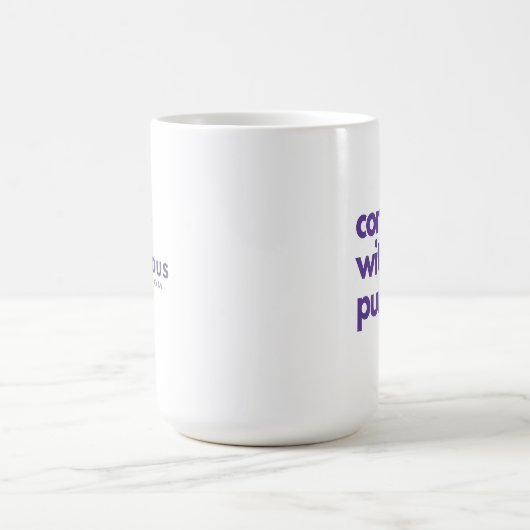 Grote koffie Mok - Connect with Purpose (Center)