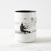 Grote koffie-Mok - Kitesurfing Mok (Midden)