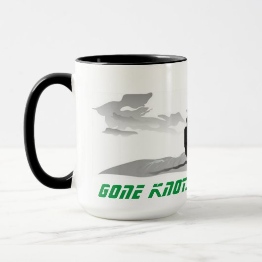 Grote koffie-Mok - Kitesurfing Mok (Links)