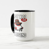 Grote koffie-Mok - Koffie en Koi Mok (Voorkant links)