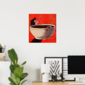 grote koffiedrinker poster (Thuiskantoor)