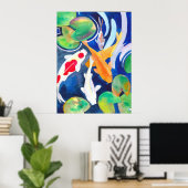 Grote Koi-vijver Poster (Thuiskantoor)