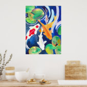 Grote Koi-vijver Poster (Keuken)