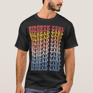 Grote Kop Karper Groovy Retro Vis T-shirt
