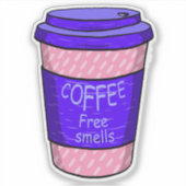 Grote kop koffie x sticker (Voorkant)