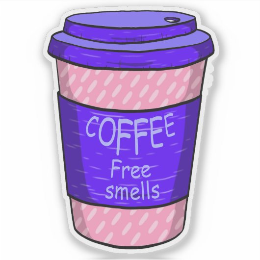 Grote kop koffie x sticker (Voorkant)