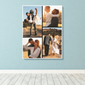 Grote Koppels Collage Fotocanvas Canvas Afdruk (Insitu (Houten vloer))