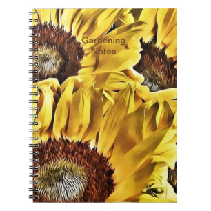 Grote Krachtige Zonnebloemen Notitieboek