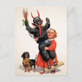 grote Krampus Doll Briefkaart (Voorkant)