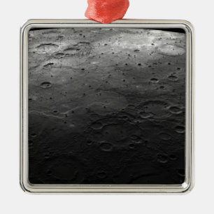 Grote kraters op de planeet Kwik Metalen Ornament