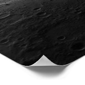 Grote kraters op de planeet Kwik Poster (Hoek)