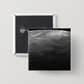 Grote kraters op de planeet Kwik Vierkante Button 5,1 Cm (Voorkant /achterkant)