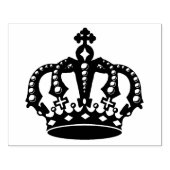 Grote kroonrubber stempel (Afrduk)