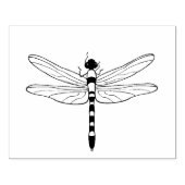 Grote kunststempel voor Dragonfly Rubberstempel (Afrduk)
