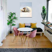 Grote kustzeeschelpen canvas afdruk