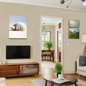 Grote kustzeeschelpen canvas afdruk