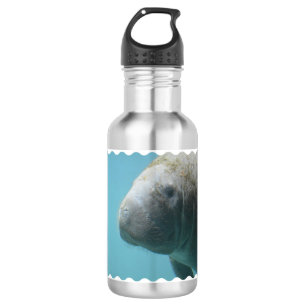 Grote lamantijn onderwater waterfles 