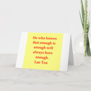 Grote Lao Tzu Quote Kaart