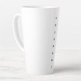Grote latte mok