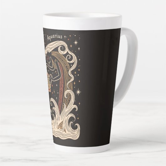 Grote Latte Mok Waterman Celestial Zodiac Art (Rechterhoek)