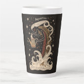 Grote Latte Mok Waterman Celestial Zodiac Art (Voorkant)