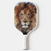 Grote Leeuwenkop Foto Pickleball Paddle (Achterkant)