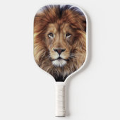 Grote Leeuwenkop Foto Pickleball Paddle (Voorkant)