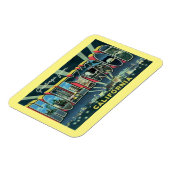 Grote Letter Greeting Hollywood California  Magneet (Linkerzijde)